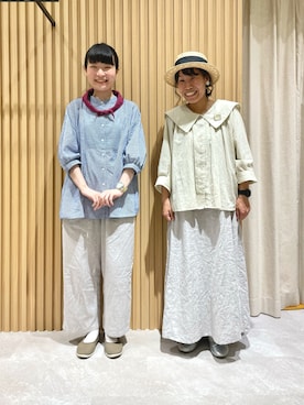 「マリン」｜「アイテム（ワンピース/ドレス）」を使った、あさいまりこさん（レディース・151cm）の春コーディネート
