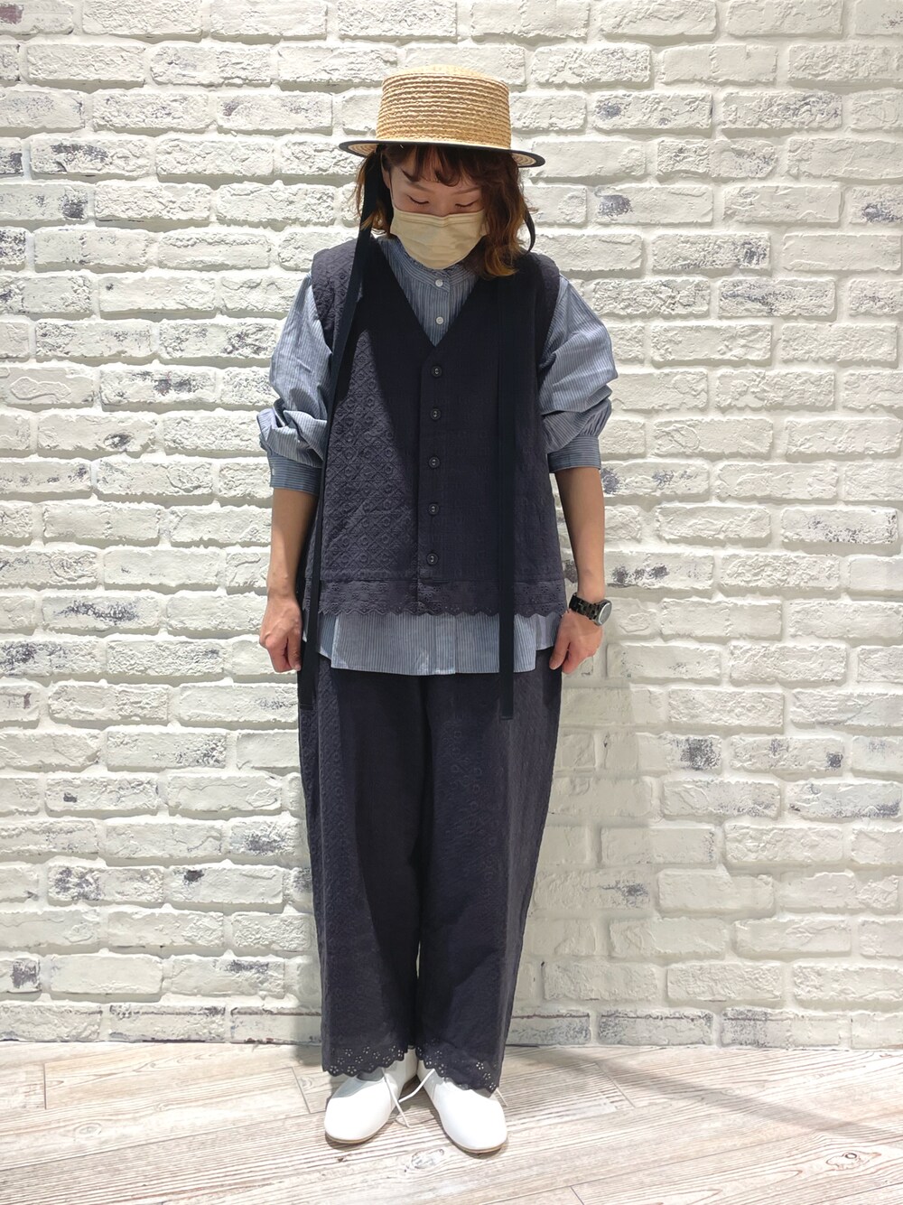 SM2 - カサブランカ❤️新品 SM2 フリル襟ブラウス ストライプ 綿 ブラウン 楽天市場】【SALE／60%OFF】Samansa Mos2/ストライプ襟フリル