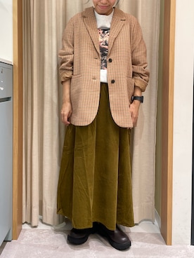 「Samansa Mos2（サマンサ モスモス）のアイテム（ジャケット/アウター）」を使った、あさいまりこさん（レディース・151cm）の秋コーディネート