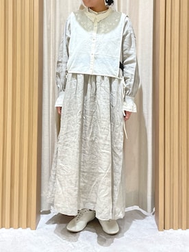 「kazumiコラボ」｜「アイテム（その他）」を使った、あさいまりこさん（レディース・151cm）の冬コーディネート