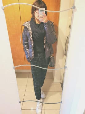 「MICHAEL KORS（マイケルコース）のアイテム（ジャケット/アウター）」を使った、Mさん（レディース・168cm）の冬コーディネート