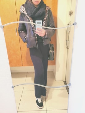 「MICHAEL KORS（マイケルコース）のアイテム（ジャケット/アウター）」を使った、Mさん（レディース・168cm）の冬コーディネート