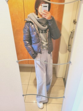 「MICHAEL KORS（マイケルコース）のアイテム（ジャケット/アウター）」を使った、Mさん（レディース・168cm）の冬コーディネート