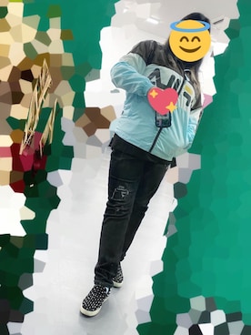 「FILA（フィラ）のアイテム（マウンテンパーカー）」を使った、tnkxx36さん（レディース・160cm）の春コーディネート
