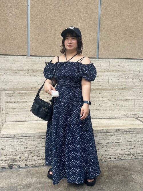 one after another NICE CLAUP ワンピース 夏 半袖 「S/Mサイズあり