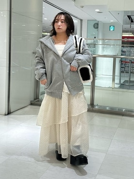 「アイテム（ブーツ）」を使った、oshiiiige17さん（レディース・142cm）の秋コーディネート