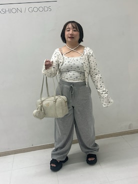 「アイテム（ボストンバッグ）」を使った、oshiiiige17さん（レディース・142cm）の夏コーディネート