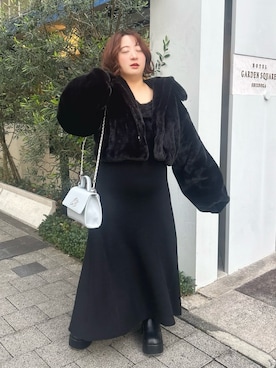 「アイテム（ワンピース/ドレス）」を使った、oshiiiige17さん（レディース・142cm）の冬コーディネート