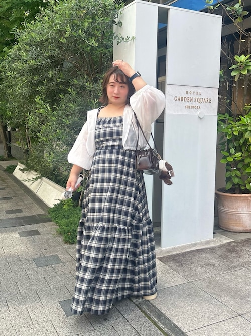 one after another NICE CLAUP ワンピース セール】シャーリングキャミワンピース（ワンピース）｜one after