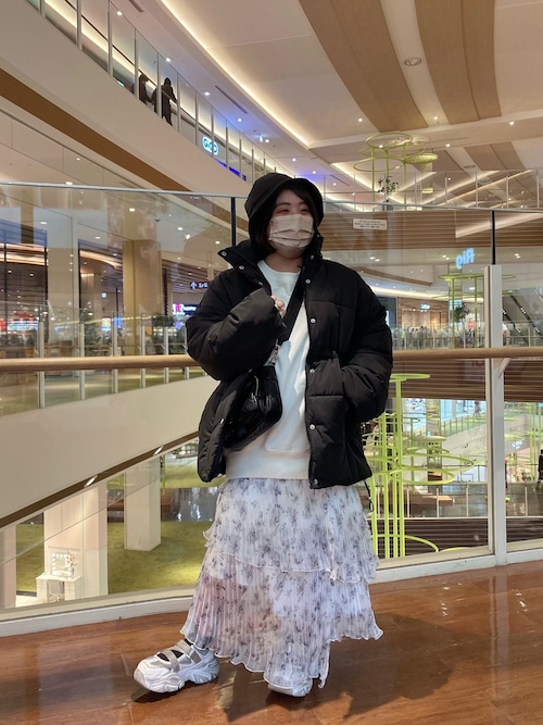 ライダース襟ドッキングニットガウン【ZOZOTOWN限定】