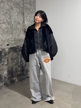 「アイテム（ブルゾン）」を使った、kkyn78さん（レディース・159cm）の夏コーディネート