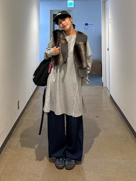 「アイテム（ベスト）」を使った、kkyn78さん（レディース・159cm・20代）の夏コーディネート