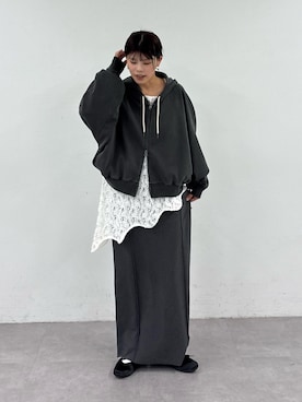 たけさきさん（レディース・160cm）の冬コーディネート