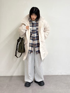 「アイテム（ダウンジャケット/コート）」を使った、kkyn78さん（レディース・160cm・20代）の秋コーディネート