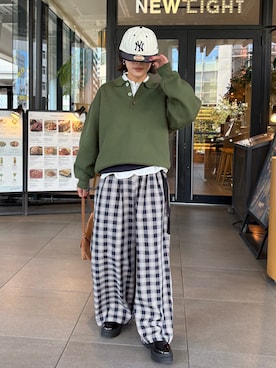 「アイテム（スラックス）」を使った、kkyn78さん（レディース・160cm・20代）の秋コーディネート