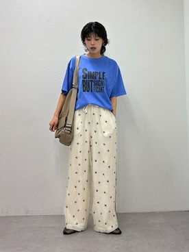 「CIAOPANIC TYPY（チャオパニックティピー）のアイテム（シューズ）」を使った、たけさきさん（レディース・160cm）の春コーディネート