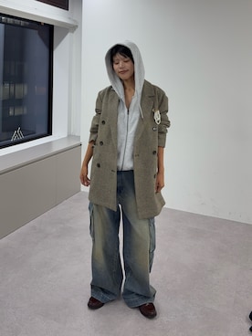 「アイテム（テーラードジャケット）」を使った、kkyn78さん（レディース・160cm・20代）の秋コーディネート