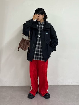 「アイテム（マウンテンパーカー）」を使った、kkyn78さん（レディース・160cm・20代）の秋コーディネート