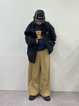 「アイテム（ナイロンジャケット）」を使った、kkyn78さん（レディース・160cm）の秋コーディネート