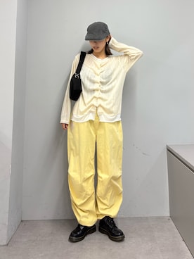 「etsinta（エシンタ）のアイテム」を使った、たけさきさん（レディース・160cm）の春コーディネート