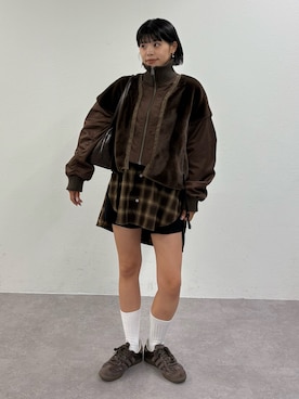 たけさきさん（骨格ナチュラル・レディース・160cm）の冬コーディネート