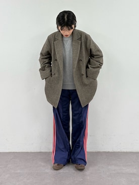 「アイテム（スウェットパンツ）」を使った、kkyn78さん（レディース・160cm）の秋コーディネート