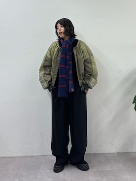 「アイテム（スラックス）」を使った、kkyn78さん（レディース・160cm・20代）の秋コーディネート