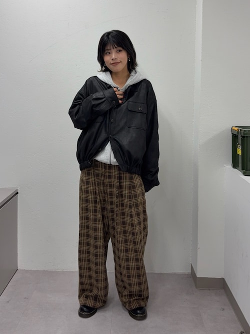 【UNISEX】レザーシャツジャケット