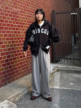 「フード」｜kkyn78さん（レディース・159cm）の秋コーディネート