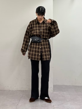 「アイテム（ボディバッグ/ウエストポーチ）」を使った、kkyn78さん（レディース・160cm）の秋コーディネート