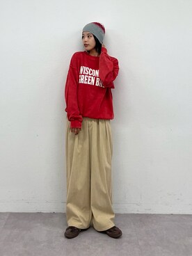 「メンズライクコーデ」｜「アイテム（スラックス）」を使った、kkyn78さん（レディース・159cm）の秋コーディネート