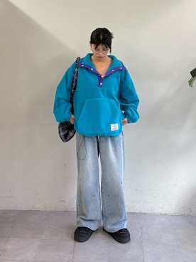 「DISCUS（ディスカス）のアイテム」を使った、たけさきさん（レディース・160cm）の秋コーディネート