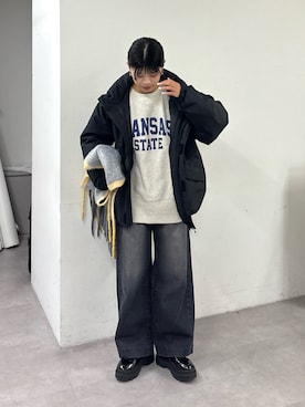 「アイテム（マフラー）」を使った、たけさきさん（レディース・160cm・20代）の冬コーディネート