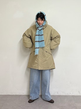 「アイテム（マフラー）」を使った、たけさきさん（レディース・160cm・20代）の秋コーディネート