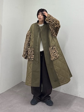 「etsinta（エシンタ）のアイテム」を使った、たけさきさん（レディース・160cm）の冬コーディネート