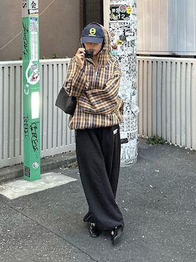 「アイテム（スウェットパンツ）」を使った、kkyn78さん（レディース・160cm・20代）の秋コーディネート
