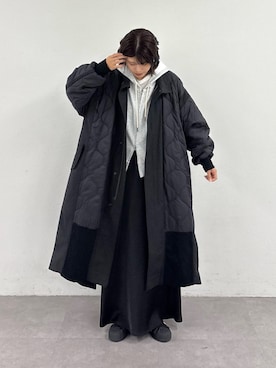 「etsinta（エシンタ）のアイテム」を使った、たけさきさん（レディース・160cm）の冬コーディネート