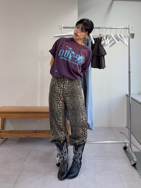 「ODD STUDIO（オッドスタジオ）のアイテム」を使った、たけさきさん（レディース・159cm）の夏コーディネート