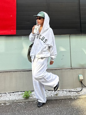 「アイテム（パーカー）」を使った、kkyn78さん（レディース・159cm・20代）の夏コーディネート