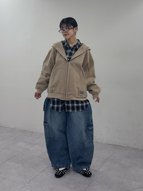 セール】【UNISEX】アソート素材フードジャケット/デニムジャケット