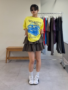 「ODD STUDIO（オッドスタジオ）のアイテム」を使った、たけさきさん（レディース・159cm）の夏コーディネート