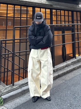 「アイテム（ダウンジャケット/コート）」を使った、たけさきさん（レディース・160cm・20代）の冬コーディネート