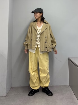 「etsinta（エシンタ）のアイテム」を使った、たけさきさん（レディース・160cm）の春コーディネート