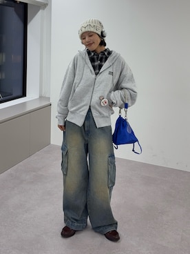 「アイテム（パーカー）」を使った、kkyn78さん（レディース・160cm・20代）の秋コーディネート