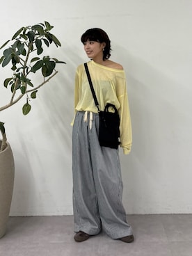 「PENNEYS（ぺニーズ）のアイテム」を使った、たけさきさん（レディース・160cm）の春コーディネート