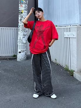 「アイテム（スウェットパンツ）」を使った、kkyn78さん（レディース・159cm・20代）の夏コーディネート