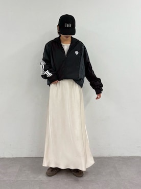 「アイテム（ジャージ）」を使った、kkyn78さん（レディース・160cm）の秋コーディネート