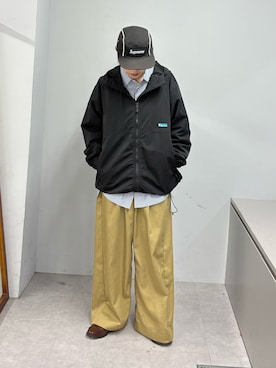 「アイテム（マウンテンパーカー）」を使った、たけさきさん（レディース・160cm）の冬コーディネート