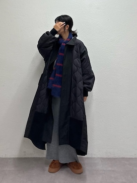 「アイテム（モッズコート）」を使った、たけさきさん（レディース・160cm）の冬コーディネート