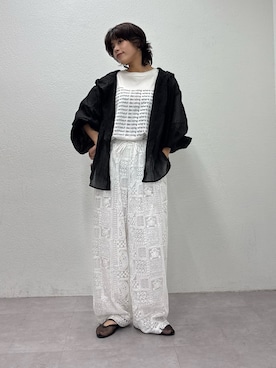 「CIAOPANIC TYPY（チャオパニックティピー）のアイテム（シューズ）」を使った、たけさきさん（レディース・160cm）の春コーディネート